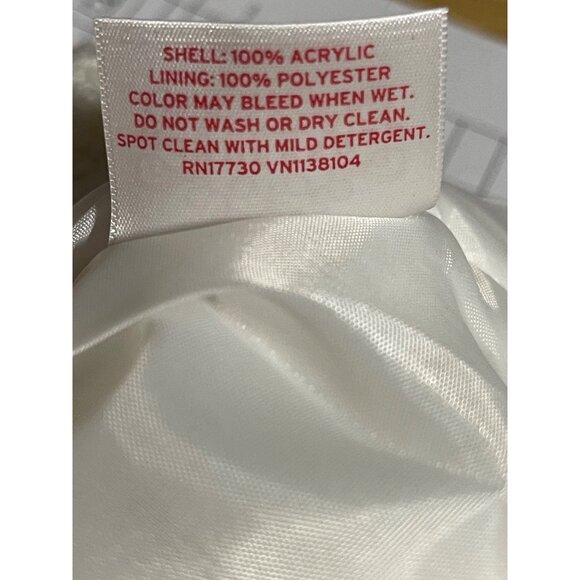 White Wondershop Christmas Stocking With Red M Monogram Acrylic - Picture 6 of 6